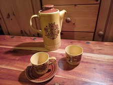 Palissy Royal Worcester Sierra part Coffee Set - Vintage/Retro 1970's