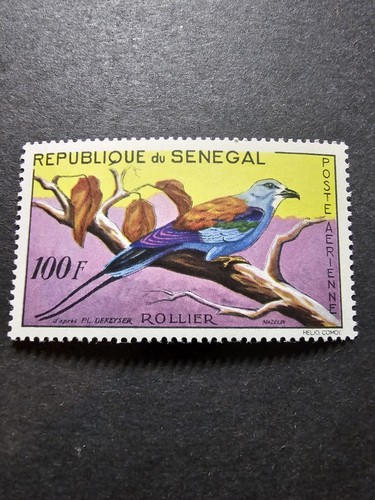 Stamp senegal birds wildlife - stamp,