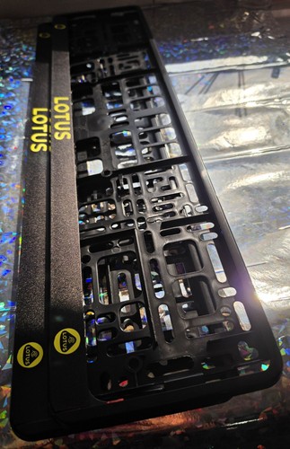 Car number plate holders set