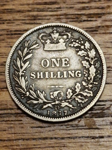1877 queen victoria - victoria, shilling