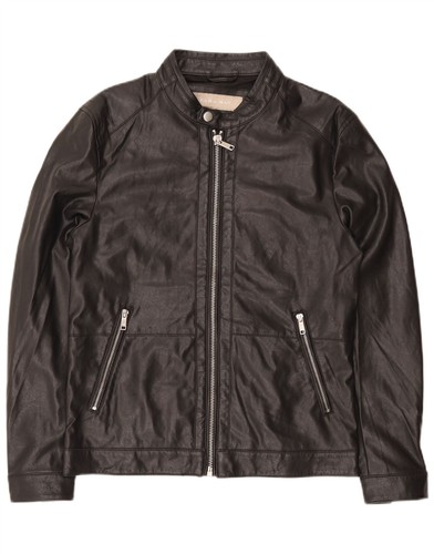 Zara mens leather jacket - uk, 38