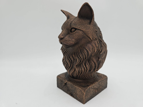 Maine coon cat bust - coon,