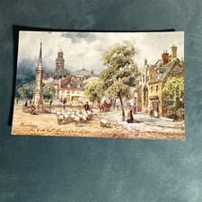Vintage Postcard Banbury The Cross & St Mary’s Church Tuck H9