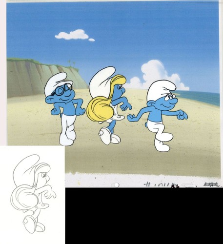 Smurf with printed - smurf,