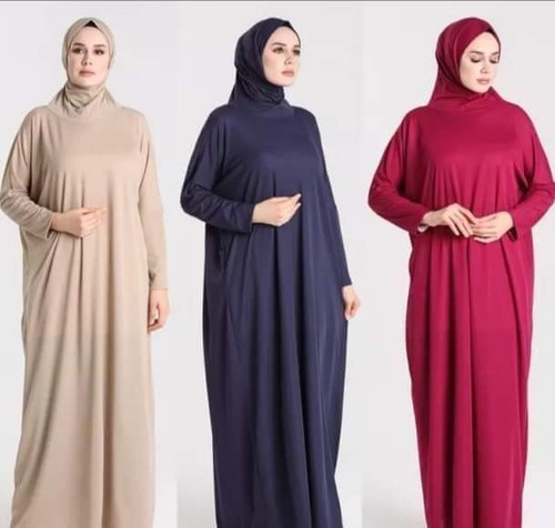 Plain full lady abaya - plain, prayer