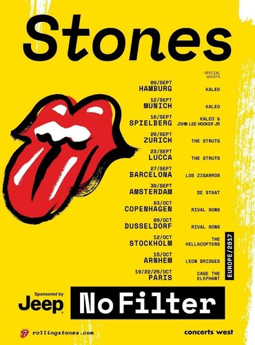 Rolling stones tour wall - stones,