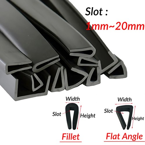 1mm 20mm rubber profile slot - 1mm-20mm,
