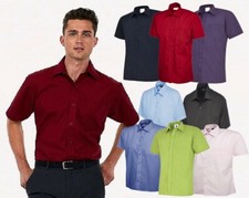 Mens Plain Short Sleeve Shirt