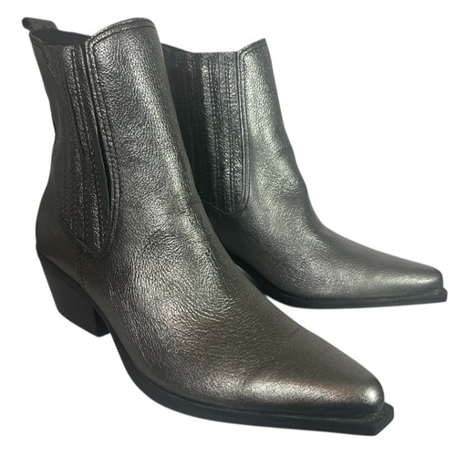 Metallic leather pull - metallic,