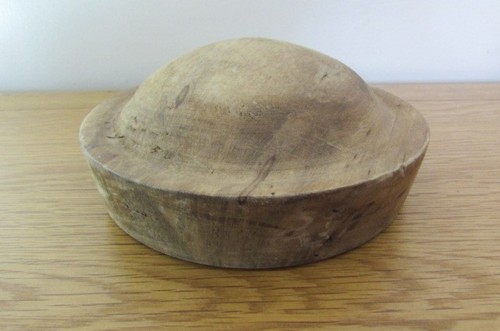 Milliner wooden hat block - wooden,