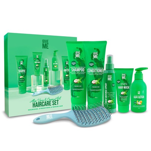 Give cosmetics shampoo and - me,