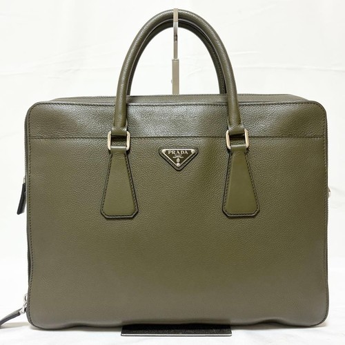 Prada briefcase handbag green - prada,