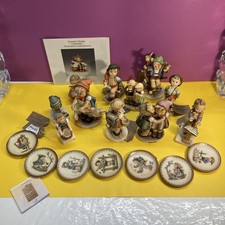 Goebel Hummel 11 Child Figurines,7 Plates, Joblot - West Germany Ceramic Figures