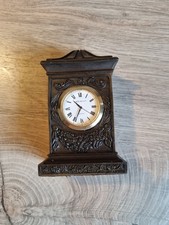 Irish Genesis Mantel Clock Made Of Cold Cast Bronze Very Heavy .