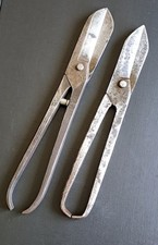 Vintage Tin Snips 11" & 12" by