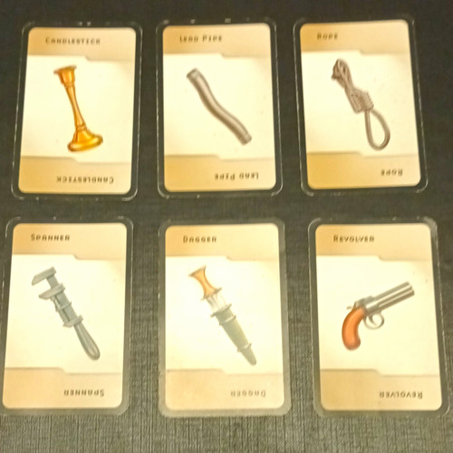 Cluedo board game cards - cluedo,