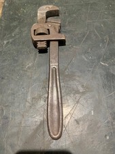 Vintage THE ERIE TOOL WORKS Stillsons 10" Pipe Wrench PA USA