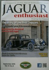 Jaguar Enthusiast, September 2015:  XJ, E-Type Series 3, XFR-S Sportbrake