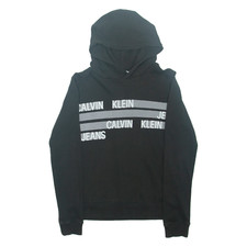 CALVIN KLEIN JEANS Boys Black Hoodie 14Y