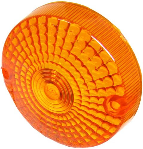 Indicator lens front amber - lens,