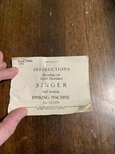 Hand Operated Singer Pinking