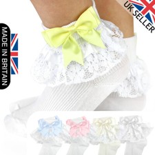GIRLS BABY SPANISH BOW SOCKS