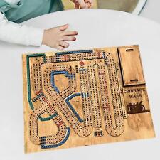 Wooden Cribbage Board Game Set
