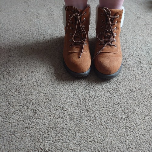 Brown suede ankle boots - suede,