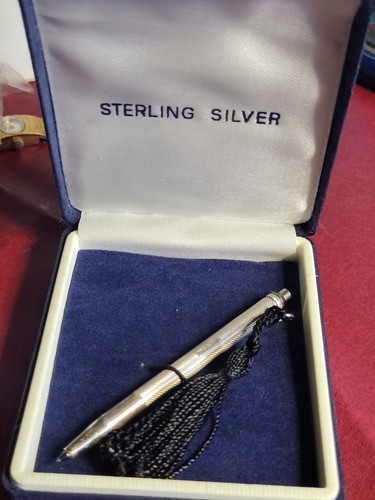 Solid silver pen case - pen,