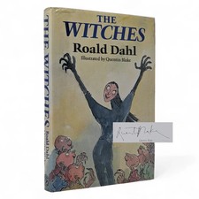 The Witches ROALD DAHL First Edition 1983 w/ SIGNED FDC by Quentin Blake