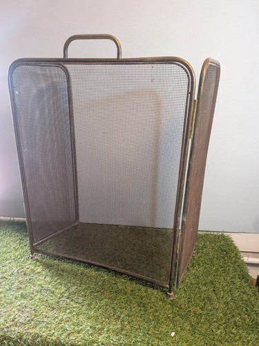 Brass and mesh - victorian, fire