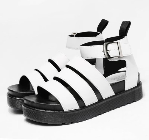 White faux leather - faux,