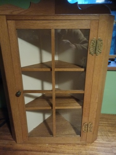 Small oak corner - oak, glazed