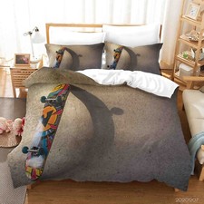 3D Skateboard Quilt Cover Set
