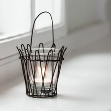 Wire Cage Hanging Tea Light