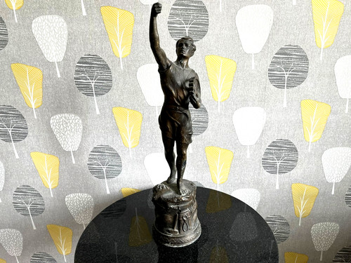 Athletic male spelter bronzed - athletic,