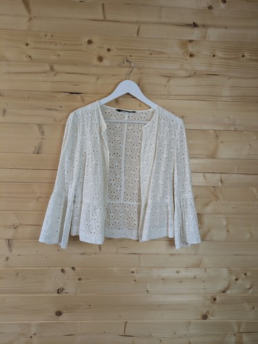 Zara open cardigan white - cardigan,