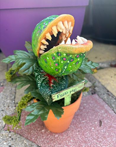 Handmade halloween potted - handmade,