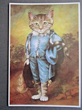 Cat POSTCARD Blue Boy Susan