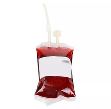 Halloween Clear Blood Bag 400ml Set Reusable Party Cosplay Props Present