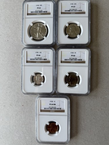 1938 proof set - set,