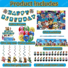66Pcs Paw Patrol Party Decor