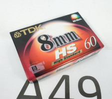 TDK HS 60 8mm Blank Video 8 PAL Camcorder Cassette Tape - New & Sealed  refm