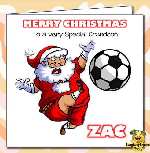 Personalised santa football - personalised,
