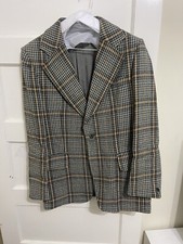 VTG WILLERBY OXFORD STREET LONDON MEN'S HERRINGBONE WOOL BLAZER SPORT COAT 42