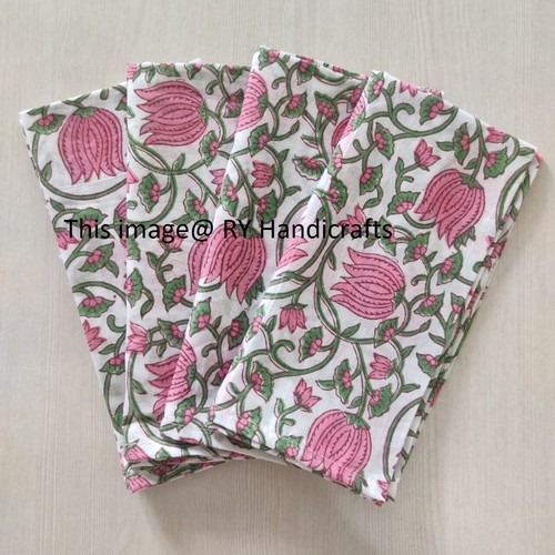 Cotton dinner napkins hand - dinner,