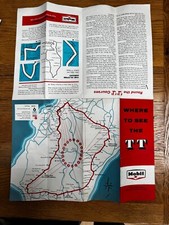 VINTAGE ISLE OF MAN TT  MAP GUIDE. perfect condition.