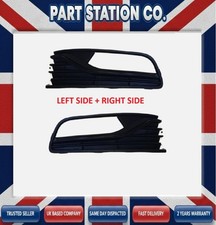 For VW Polo 2015-2018 Front Bumper L + R Fog Light Lamp Grille SET 6C0853665J