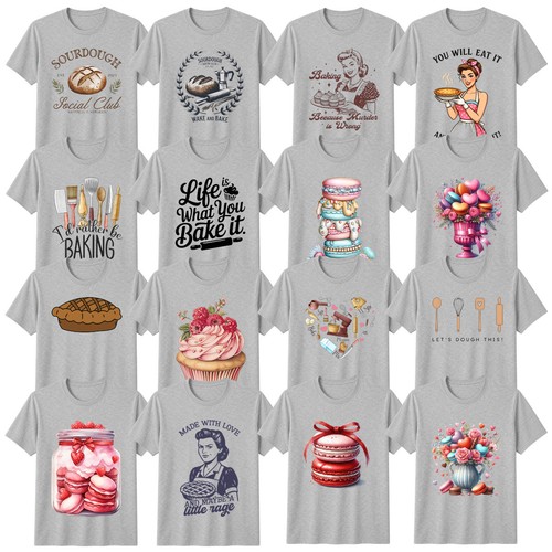 Retro pastry chef shirt - retro,