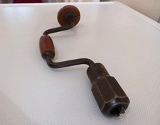 Vintage 12” Bit Brace Hand Drill Carpentry Woodworking Old Tool